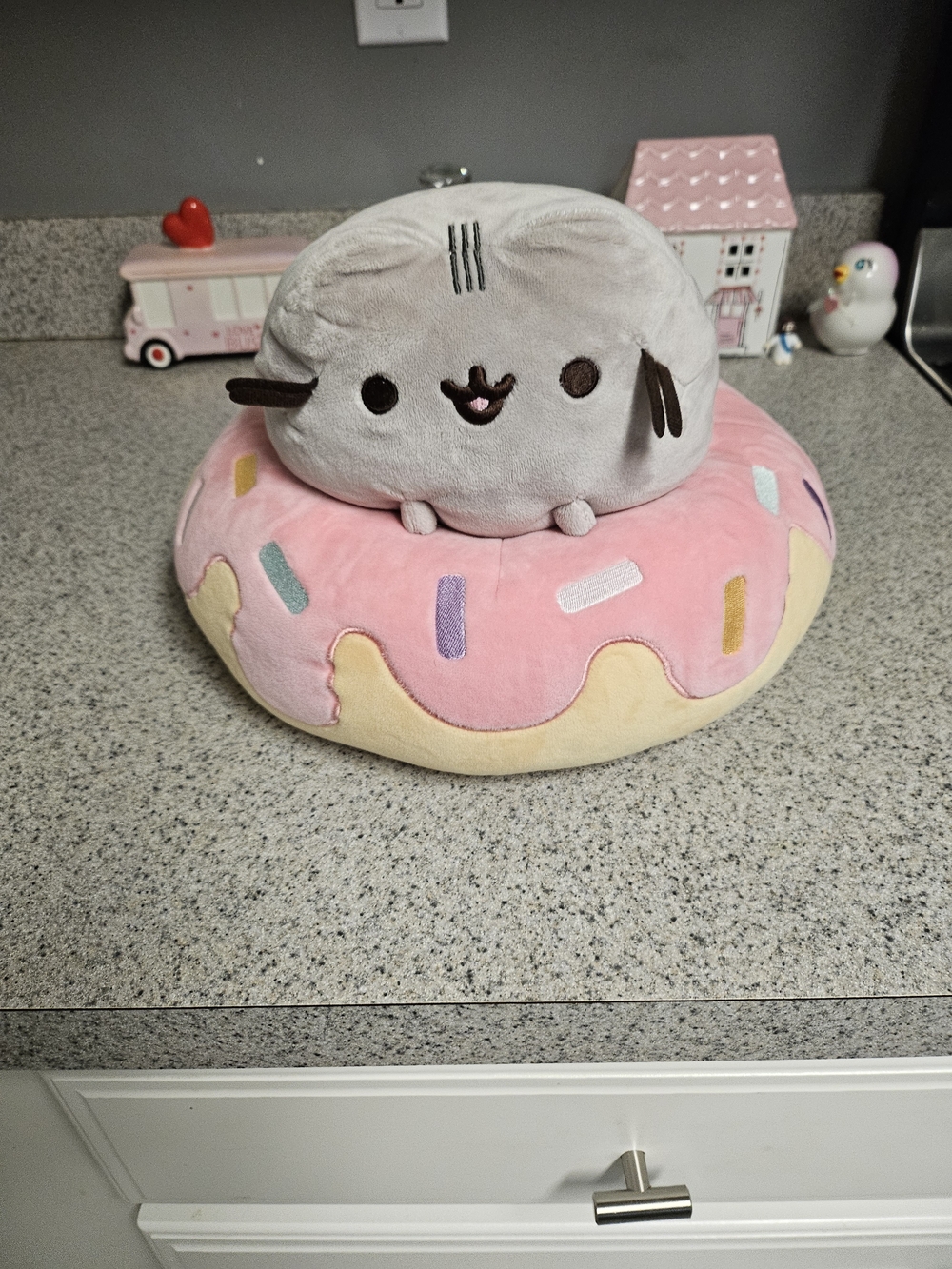 Pusheen Plush Donut Cushion - Pink Frosting - Picture 14 of 14